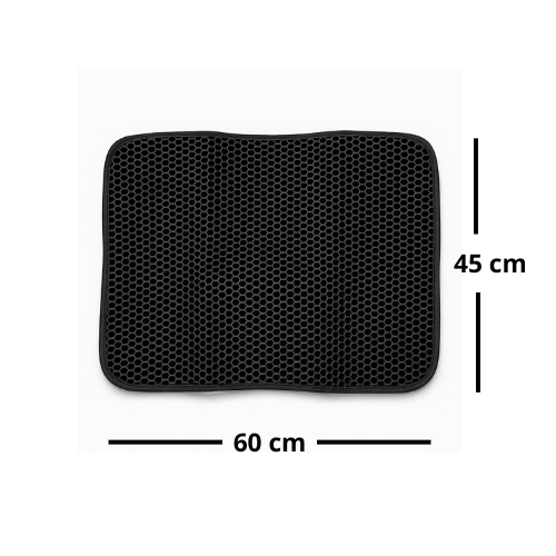 NEKŌA Tapis Captur™- Tapis pour litière autonettoyante – Double couche anti-dérapant | Imperméable | Retient les grains