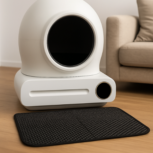 NEKŌA Tapis Captur™- Tapis pour litière autonettoyante – Double couche anti-dérapant | Imperméable | Retient les grains