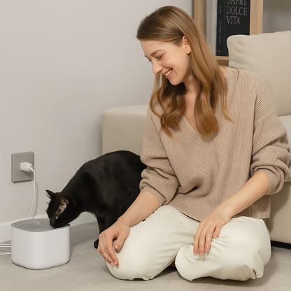 Fontaine à eau filaire pour chat 3L – NEKŌA Pure Water Flow™